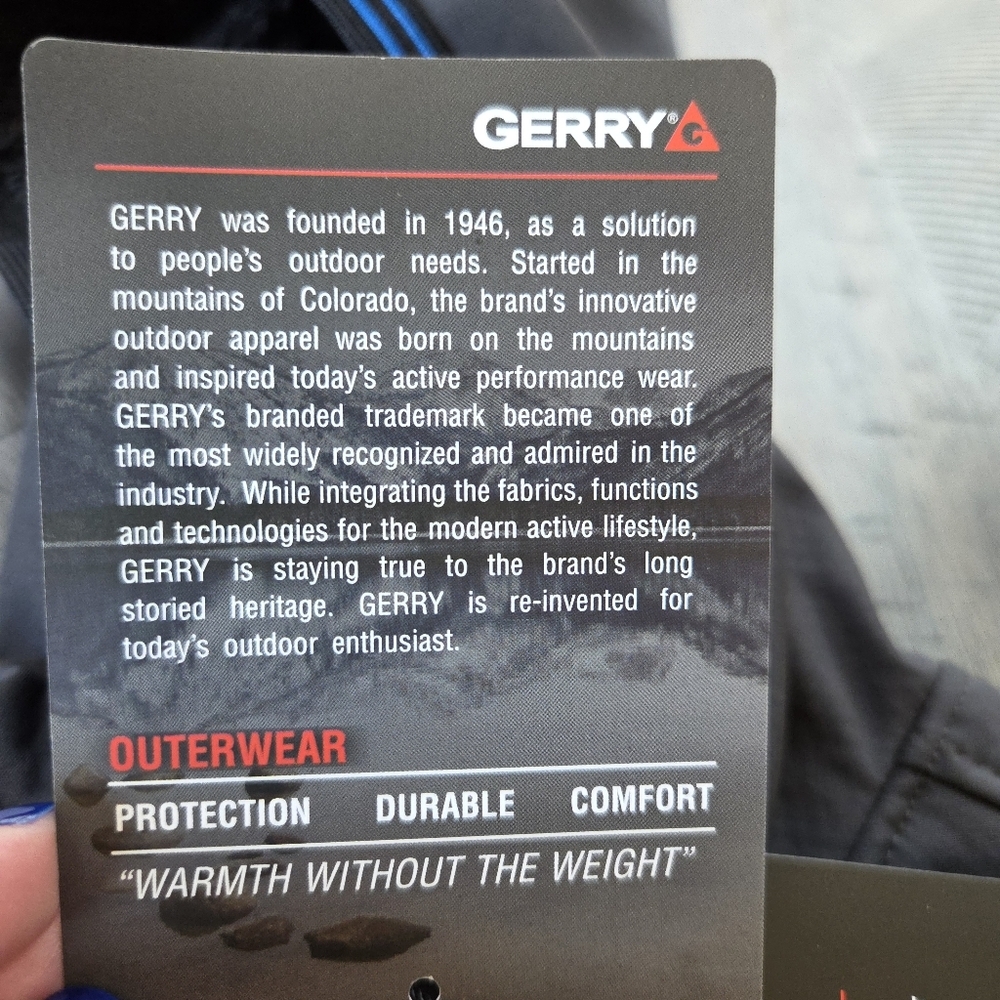 NWT GERRY Boys Falcon Softshell Jacket Gray Iron Blue XXS (2/3) - Picture 3 of 13